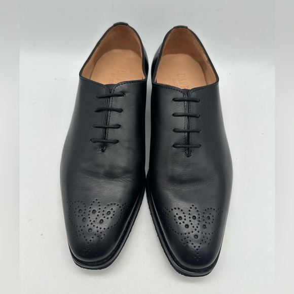 DAPPER SHOES CO. Handcrafted Genuine Leather Men's Black Oxford Leather Sz 9.5 - Picture 4 of 9